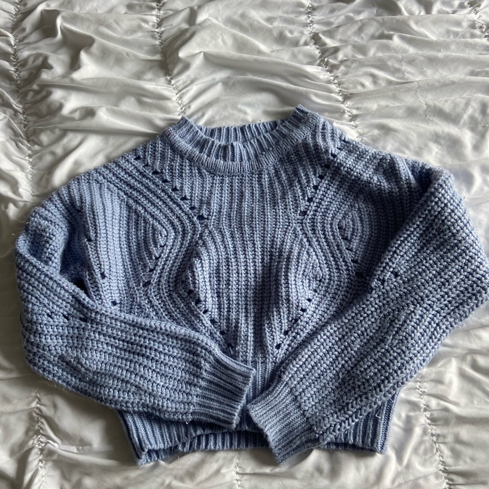 Dynamite blue knit sweater